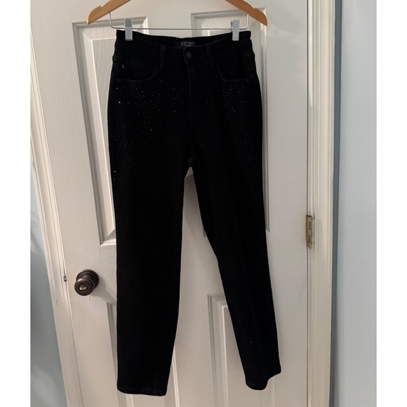 Judy Blue Black Skinny Jeans with Rhinestone embellishments - Sz 3 / 26 - Picture 4 of 10